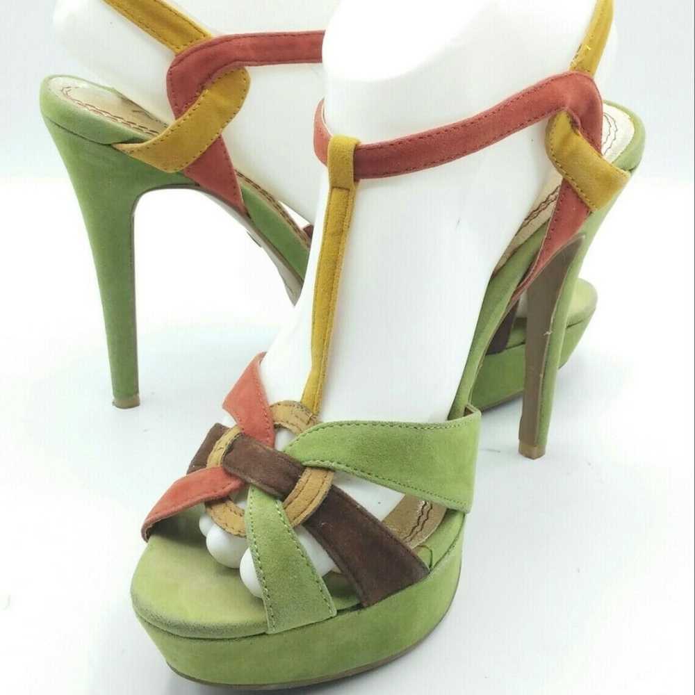 Anne Michelle 8 Pumps Sandals Platform Peep Toe